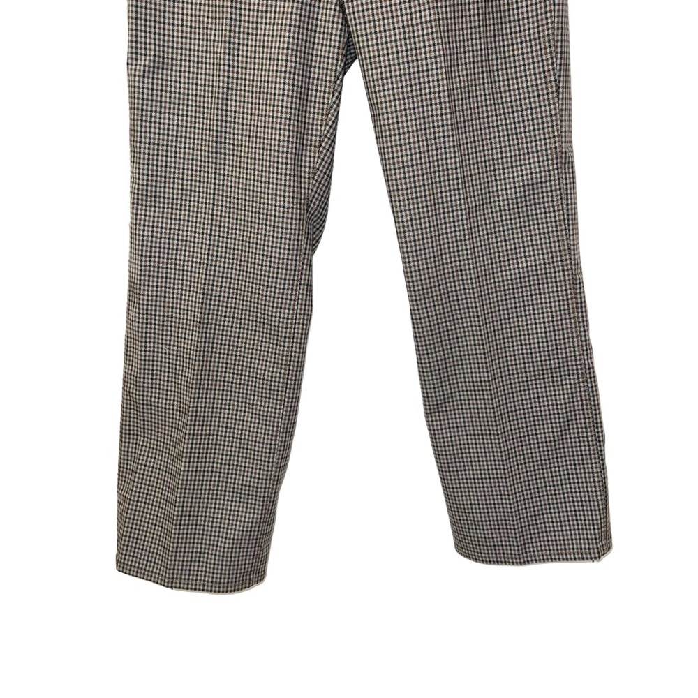 Uniqlo Women Checkered Corpcore Straight Pants Size 10 - Picture 2 of 7
